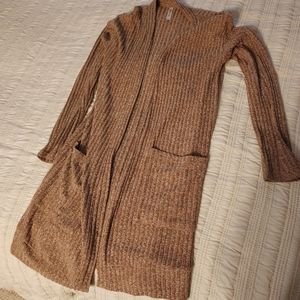 Knit Duster Cardigan Sweater